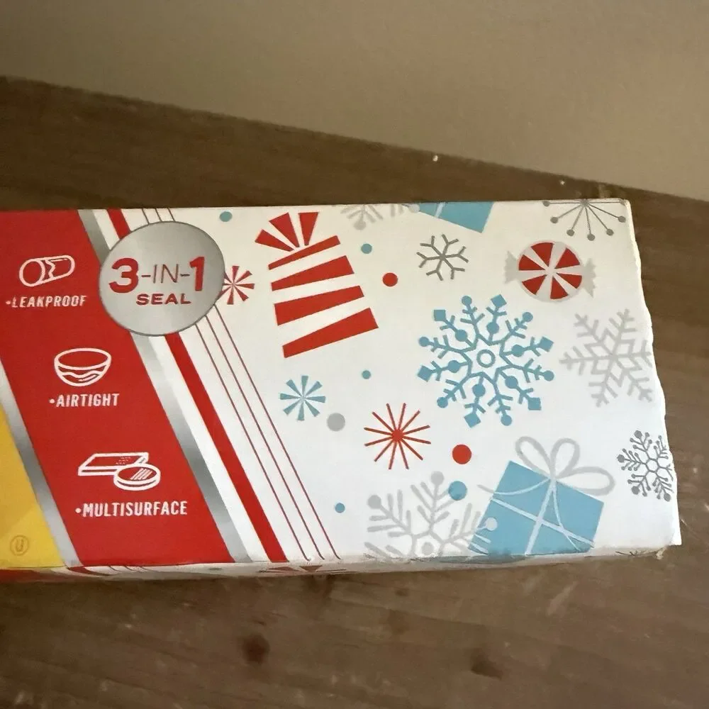 New Glad Press'N Seal Holiday Edition BPA Free 70 sq ft Wrap Cover discontinued